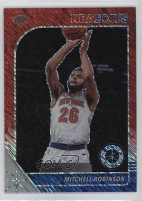 2019 NBA Hoops Premium Stock Red Shimmer Prizm 3/88 Mitchell Robinson #126 04u9