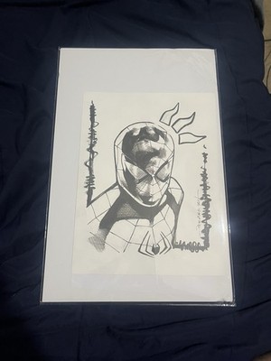 Spider Man Head sketch by Brent peeples