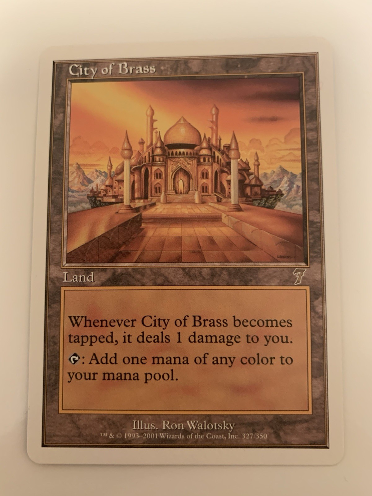 MTG NM City Of Brass 7th Edition Free Shipping In The US With Tracking