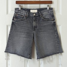 Mother The Down Low Undercover Fray Drawing A Blank Cut Off Bermuda Jean Shorts