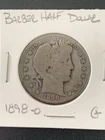 1898-O Barber Half Dollar 50C. Lower Mint Date. G