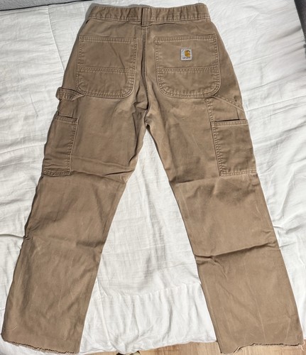 Carhartt Men's Relaxed Fit Work Pants Beige Cotton 31x30 Construction Industry