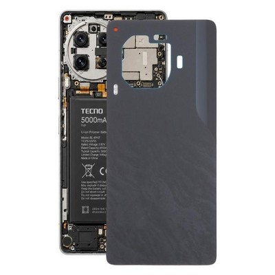 For Tecno Camon 30 5G CL7 Original Battery Back Cover (Black)
