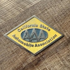 Vintage Aaa California State Automobile Association Car Truck Badge Emblem Vintage Aaa California State Automobile Association Car Truck Badge Emblem