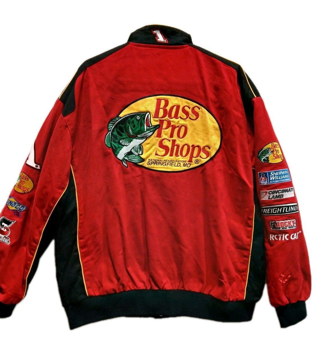 RARE Vintage Bass Pro Shops NASCAR Race Jacket 2XL Chase RARE Vintage Bass Pro Shops NASCAR Race Jacket 2XL Chase