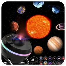 Galaxy Projector for Bedroom, 13 in 1 Planetarium Projector with Meteor Effect,
