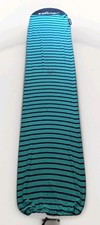Wavestorm Surfboard Sock Cover Blue Black Striped Knit Board Bag Stretch Cover