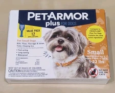 PetArmor Plus Flea and Tick Prevention for Small Dogs - 12 Months - New/ Sealed