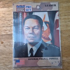 Pro Set Desert Storm Base Set Trading Card General Colin L. Powell #88