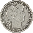 1910 Barber Silver Half Dollar Choice VG Uncertified #316