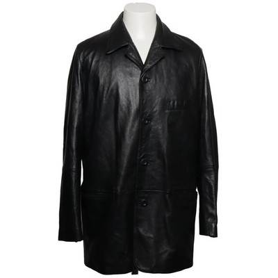 Selected Menswear, Ledersacko, Größe: XL, Schwarz, Leder/Polyester #Ler
