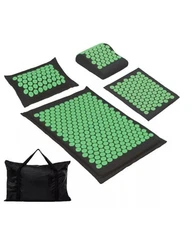 XiaoMaGe Acupressure Mat and Pillow Set with Bag -4 Pc  Acupuncture Mat...