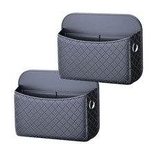 2 PCS Car Seat Side Storage Pocket Organizer Holder for Auto Door, Console,
