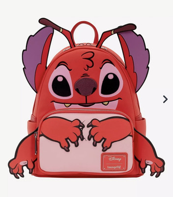 Loungefly Disney NWT, Leroy Of Stitch Fame Backpack, Red/Pink/Purple, Sold Out