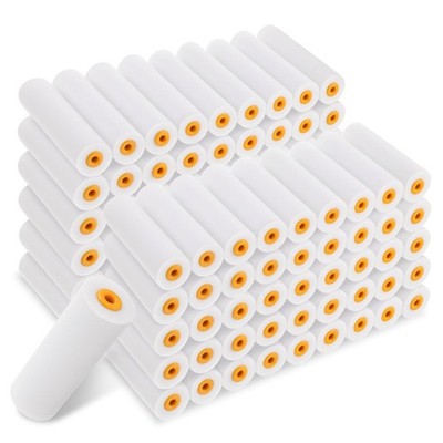 100 Pcs 4 Inch Foam Paint Roller High Density Foam Roller Mini Paint Roller R...