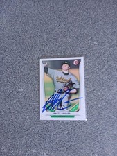brett graves Signed In Person 2014 Bowman A's Rc A17