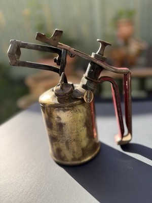 Vintage Primus No 632 Messing Petroleum Lötlampe Lampe Schweden Swedish Tool