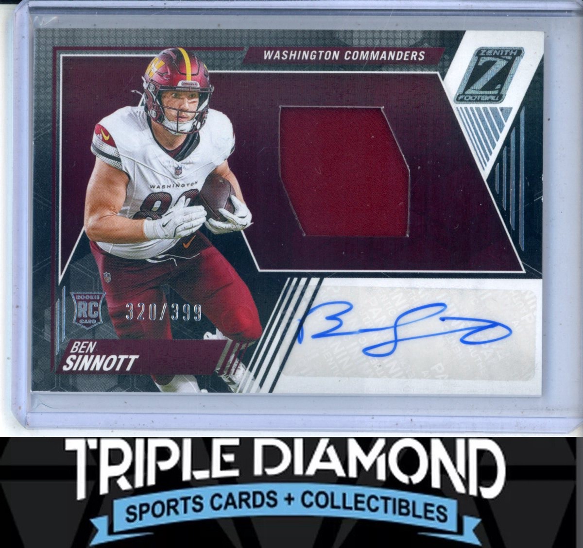 Ben Sinnott Panini Zenith #239 Patch Autograph