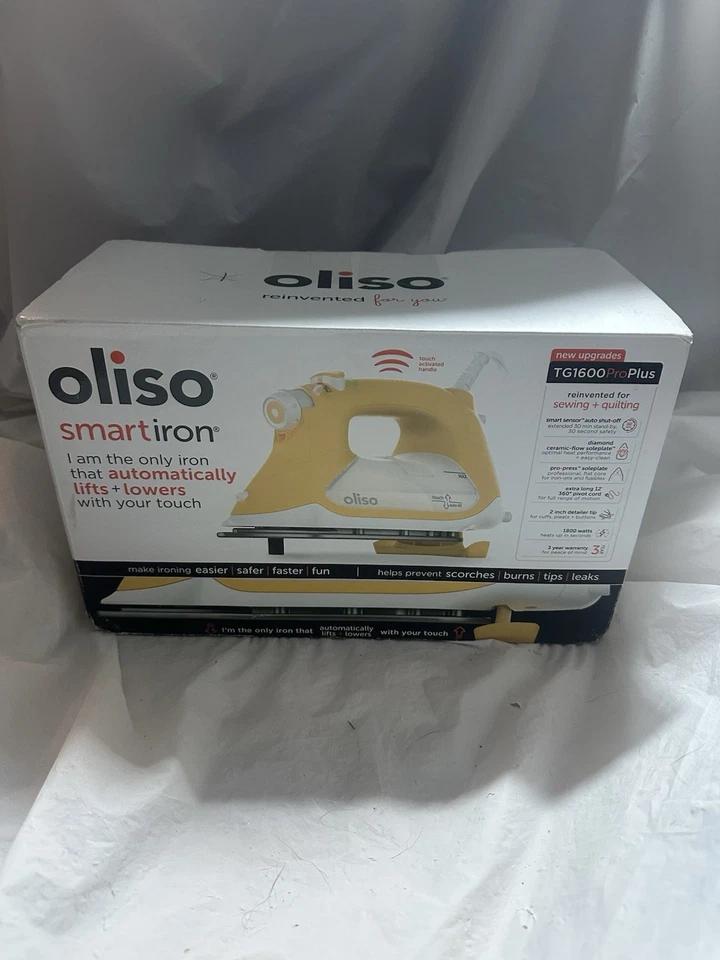 Tested Oliso TG1600 Pro Plus 1800W Auto Lift SmartIron Yellow Touch Activated M4 - Image 2 of 4