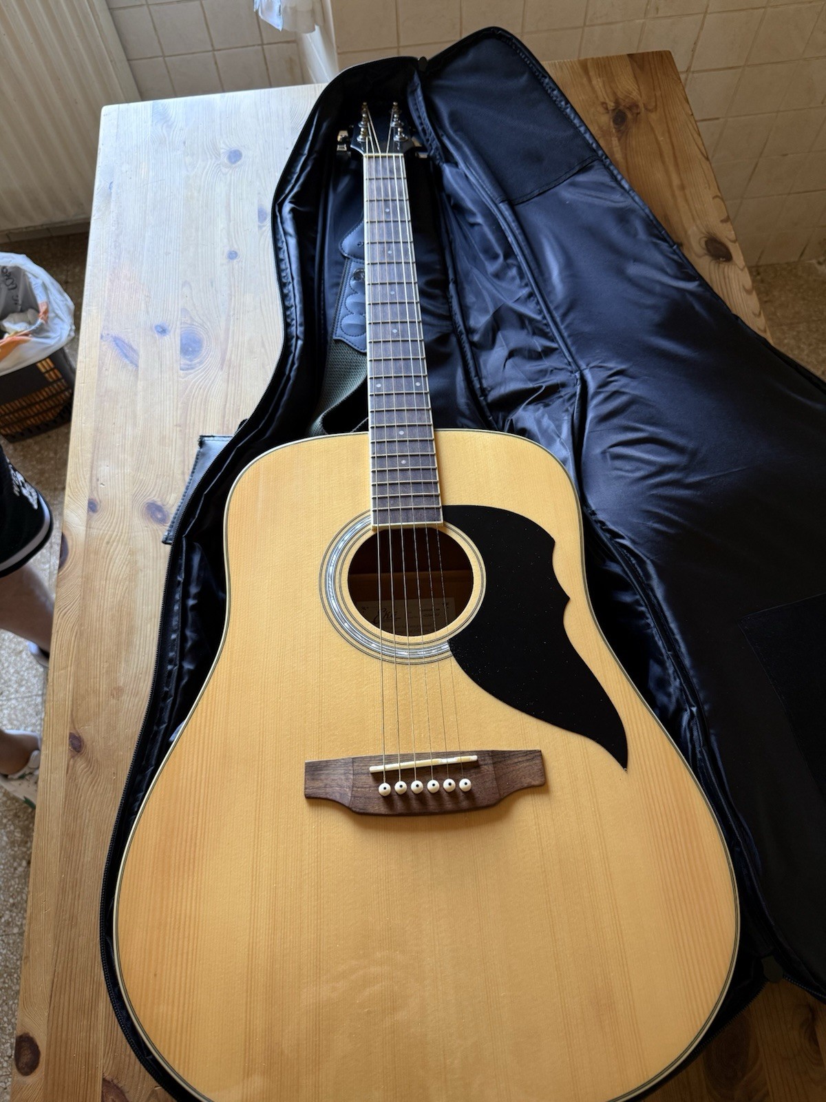 Eko Ranger 6 Chitarra Acustica 4/4 6 Corde Destrorsa Beige con Custodia