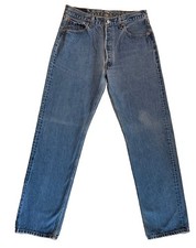 Vintage Levi's 501-0115 Jeans 34x34 USA 1995 Button Fly Men's 32x33.5