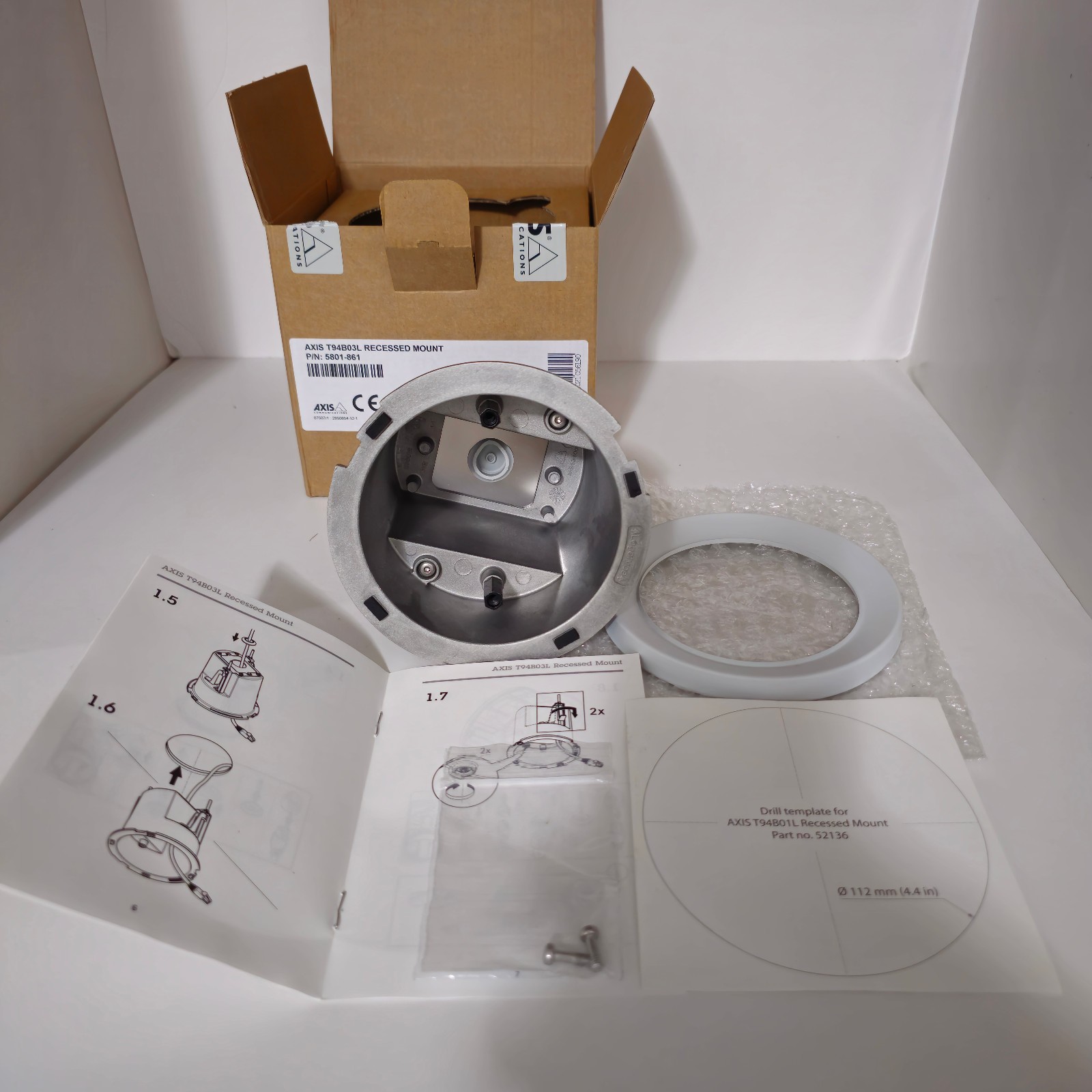 Axis T94B03L Recessed Mount P/N: 5801-861 Factory Sealed New