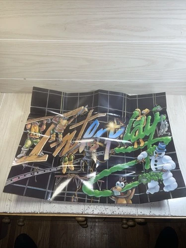 VINTAGE Sega Genesis Interplay Double Sided Poster Insert Clayfighter Boogerman