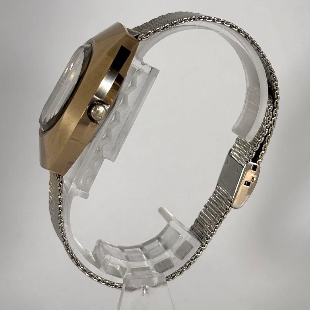 RADO Balboa V Automatic Watch Gold Dial Working Condition Genuine image 4