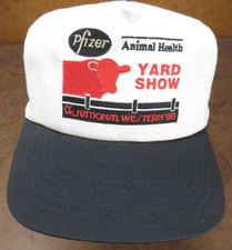 Pfizer Animal Health Yard Show National Western 1998 Farm Ag VTG Snapback Hat