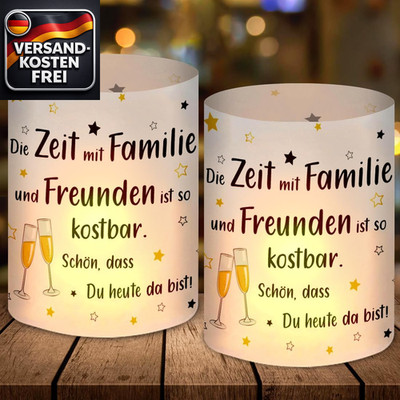 Windlicht Tischdeko Geburtstag Hochzeit Kommunion - 12 Stück, 27x10 cm