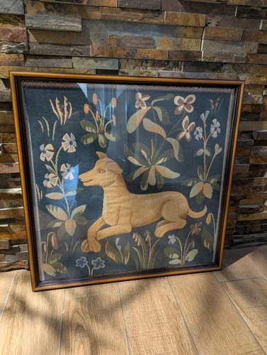 Framed Medieval Style Tapestry Wall Hanging Tapestry Picture 55.5cm. Morris