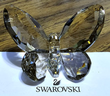  Swarovski Crystal 2008 Large, Silver Shade Brilliant Butterfly Figurine, NIB