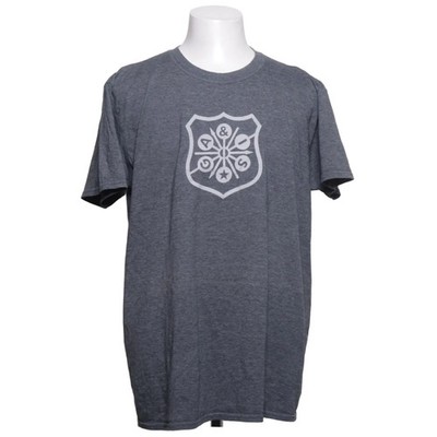 The Sharp Look, T-shirt, Größe: XL, Grau, Print, Herren #vPn