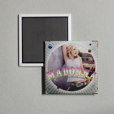 Madonna - What It Feels Like For A Girl Album Cover Locker Fridge Magnet