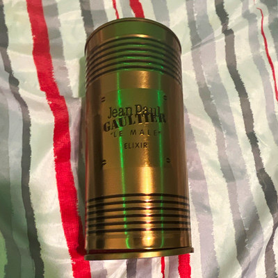 Jean Paul Gaultier Le Male Elixir Elixir Gold Bottle with Canister