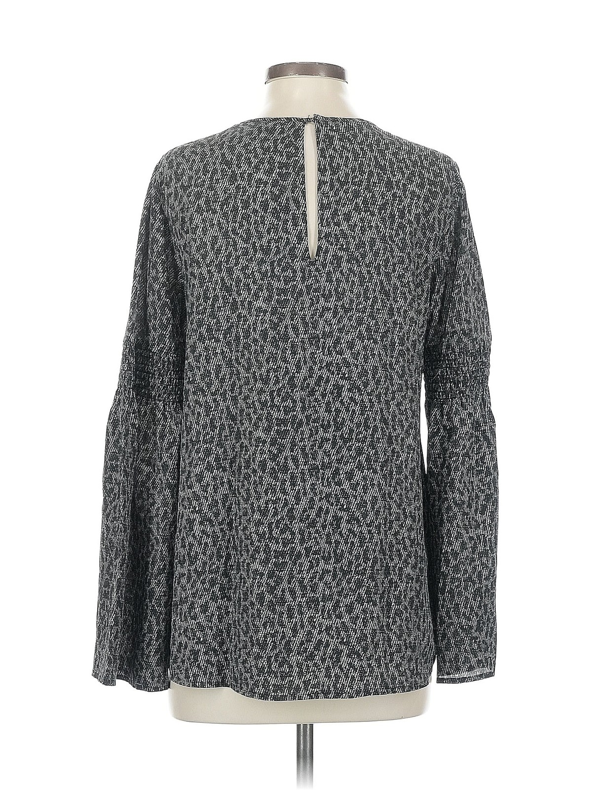 MICHAEL Michael Kors Women Gray Long Sleeve T-Shirt S thumbnail 2