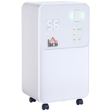 Homcom 12L/Day Portable Quiet Dehumidifier for Home Electric Air De-Humidifier