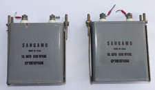 Sangamo Oil Capacitors 10mf 600VDC CP70E1EF106K   (Lot of 2 pcs)