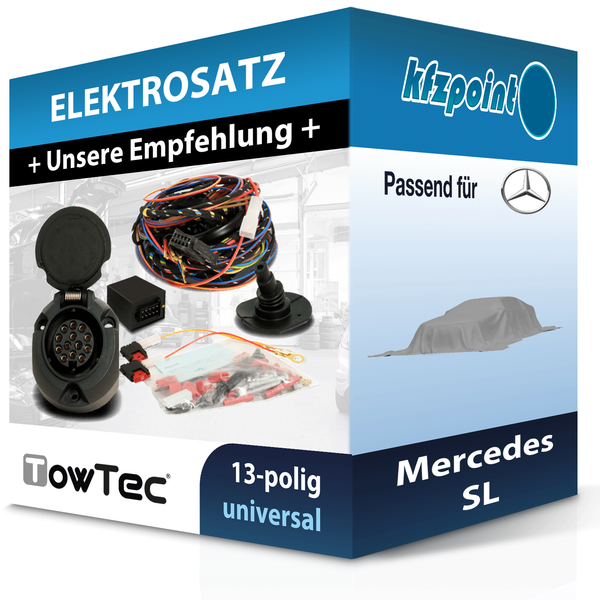für Mercedes SL 03.1989-10.2001 Towtec E-Satz 13Polig Universell NEU-image
