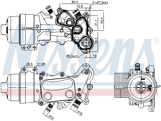 NISSENS 91167 OIL COOLER ENGINE OIL - Image 5