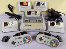 Super Nintendo SNES console bundle fully tested GC full set up inc Super Mario