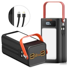 PGYOB PORTABLE POWER BANK POWER STATION 27000MAH OUTDOOR GENERATOR - ORANGE