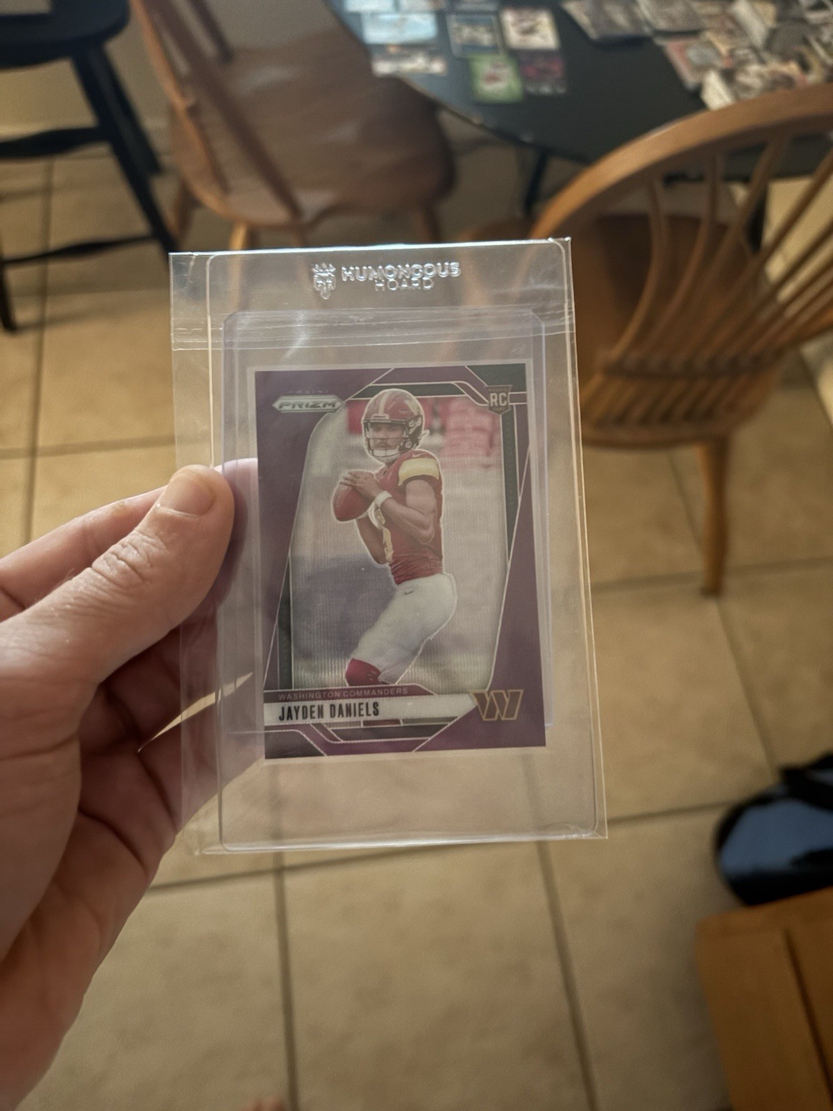 2024 Panini Prizm Jayden Daniels #347 Purple Wave Prizm 08/99 Rookie RC