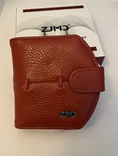 Chestnut Brown ZJMD Genuine Mexican Grain Leather Coin Wallet