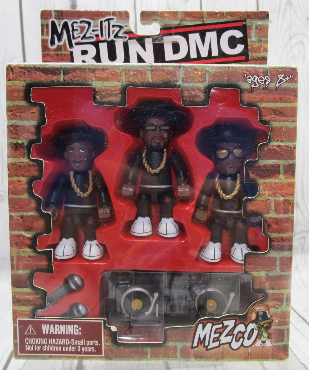 RUN DMC フィギュア メズコ DMC RUN MEZCO 赤ジャージ3体セット当時物