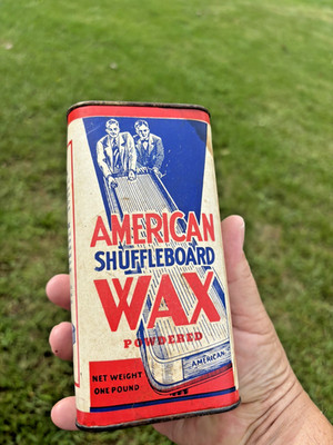 Vintage 50's American Shuffleboard wax powered (Rare find) Last One!!!!