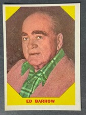 VINTAGE 1960 Fleer BASEBALL GREATS - ED BARROW # 23 -▶HOF !!!◀- MT