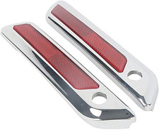 Chrome Saddlebag Hinge Latch Covers Fits for Harley Touring Road Street Glide Ul