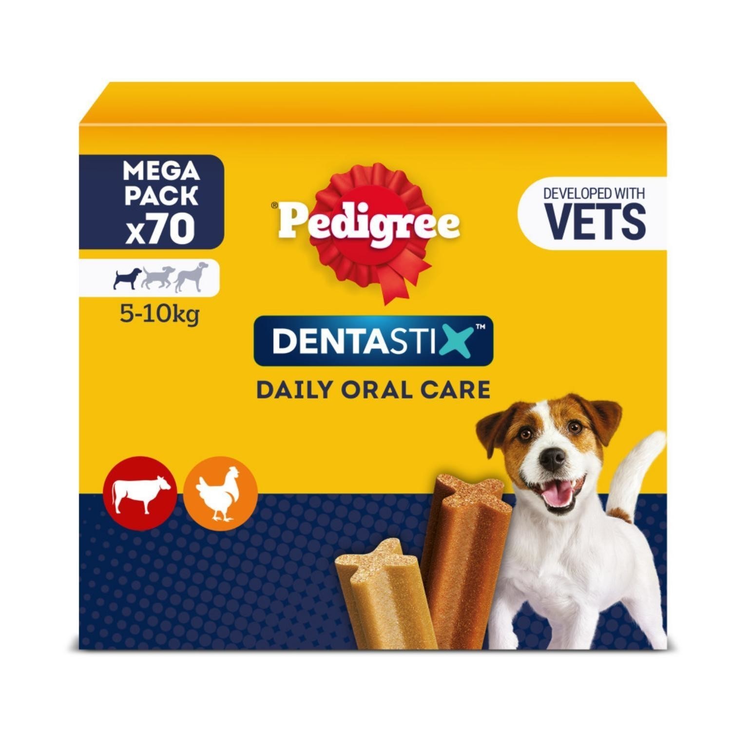 70 Pedigree Dentastix Daily Adult Small Dog Treats 70 Dental Sticks Dog Chews