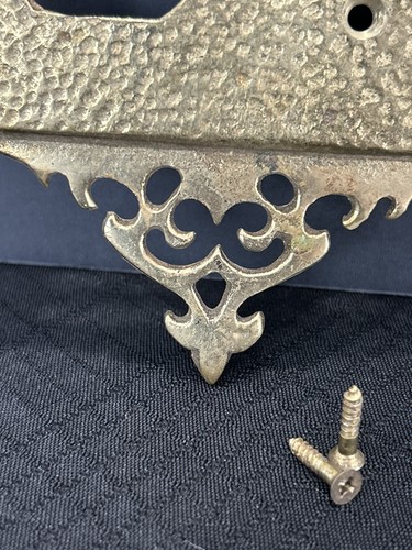 Vintage Brass Hammered Switch Plate Cover Outlet Combo Wall Ornate - Picture 6 of 8
